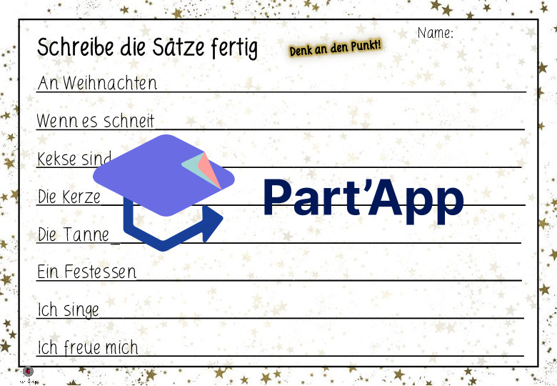 Adventssätze - Schreibe die Sätze fertig_6