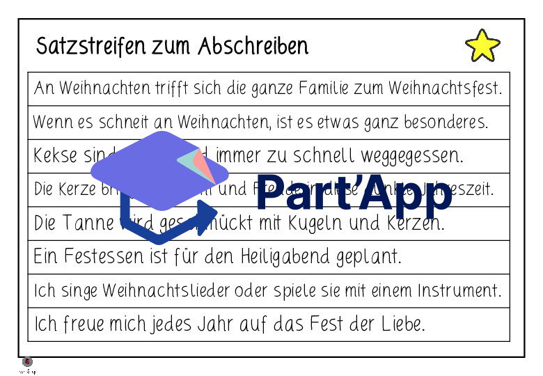 Adventssätze - Schreibe die Sätze fertig_11