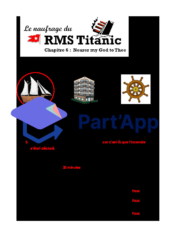 RMS TITANIC_Évaluation de compréhension de l'oral_21