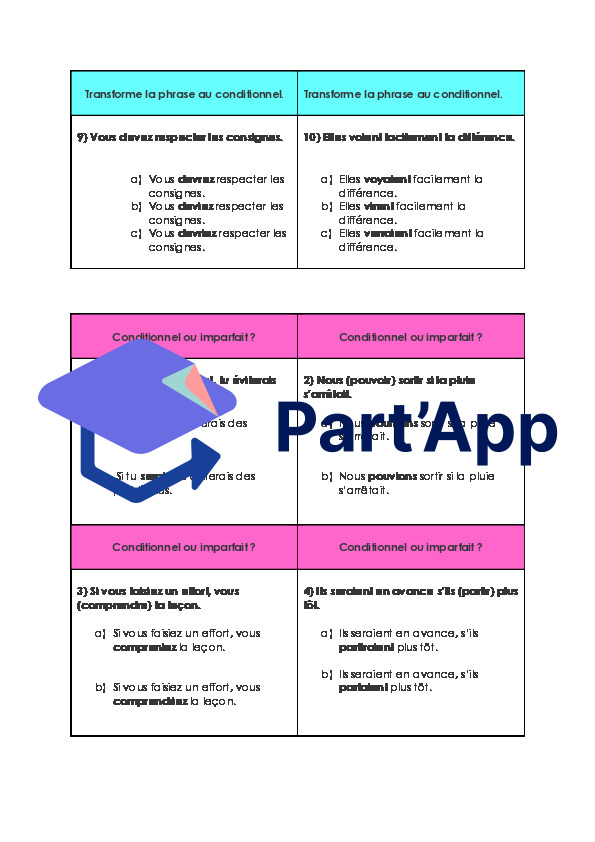 Conditionnel ou imparfait_5