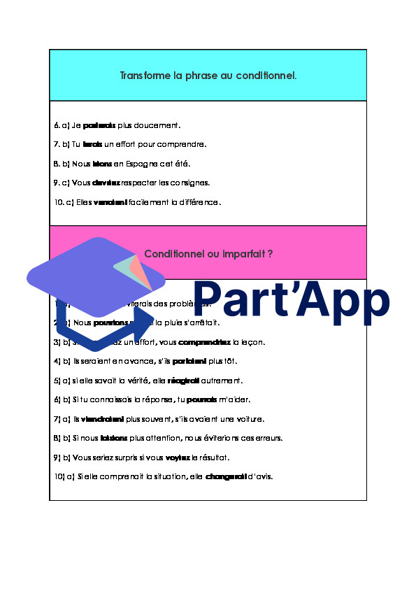 Conditionnel ou imparfait_8