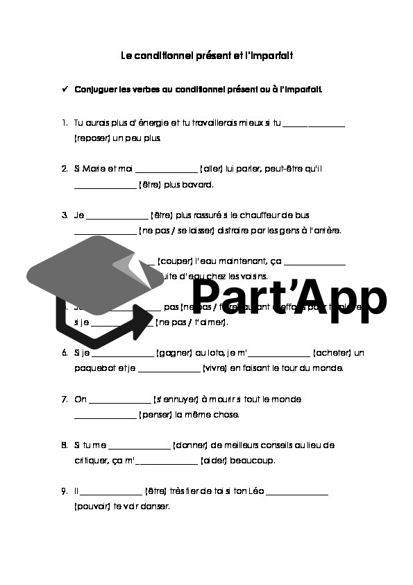 Conditionnel ou imparfait_9