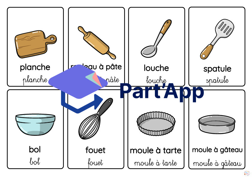 Carte de vocabulaire - les ustensiles de cuisine_18