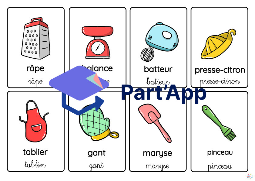 Carte de vocabulaire - les ustensiles de cuisine_19