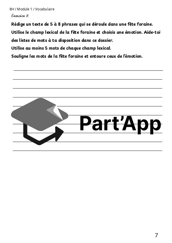 Dossier le champ lexical M1 8H_8