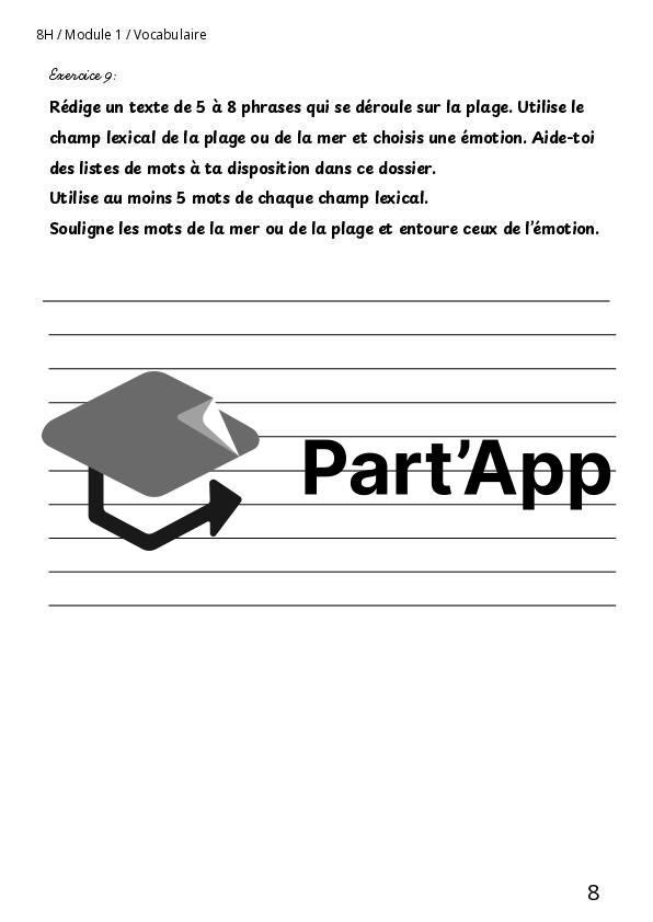 Dossier le champ lexical M1 8H_9