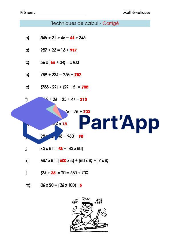 Maths 7H-8H - Techniques de calcul (fiche d'exercices + corrigé)_3