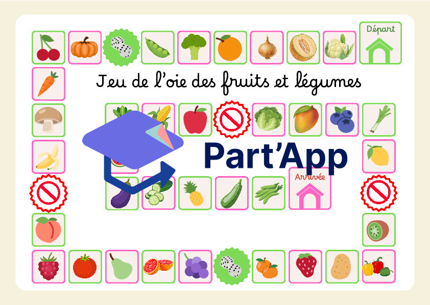 Jeux de l'oie fruits et légumes_2
