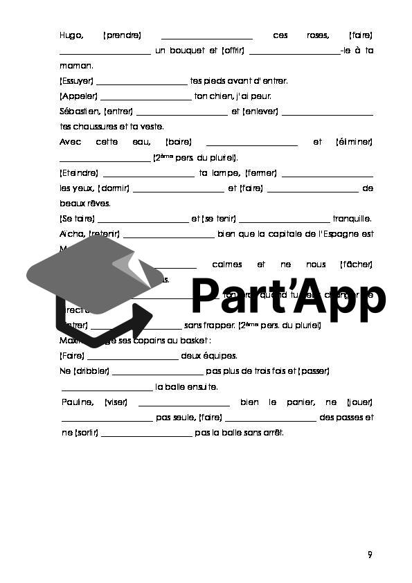 Dossier de conjugaison - l'impératif_11