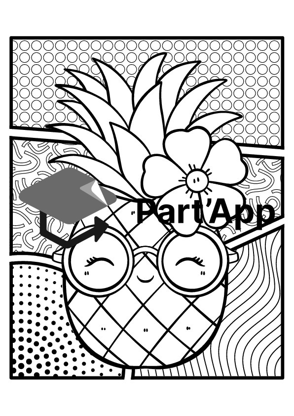 Pop Art Ausmalbilder Sommer_10