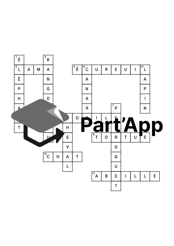 Jeu: Mots croisés animaux_3