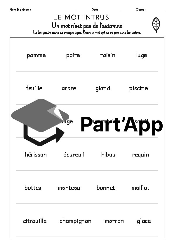 Vocabulaire automne_2