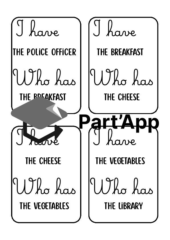 Jeu d'Anglais 8H "I have... Who has...?" – Rituel de Vocabulaire HarmoS / More!_5