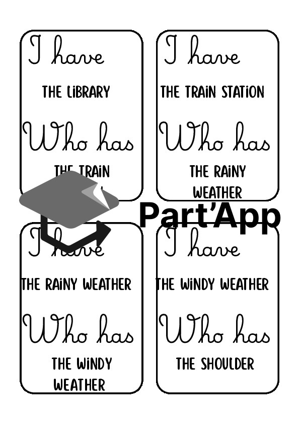 Jeu d'Anglais 8H "I have... Who has...?" – Rituel de Vocabulaire HarmoS / More!_6