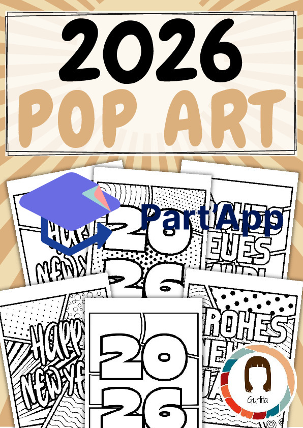 Neujahr Pop Art Grusskarte 2026_2