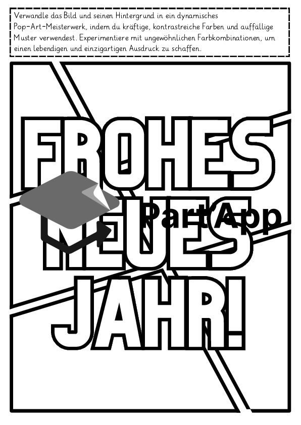 Neujahr Pop Art Grusskarte 2026_5