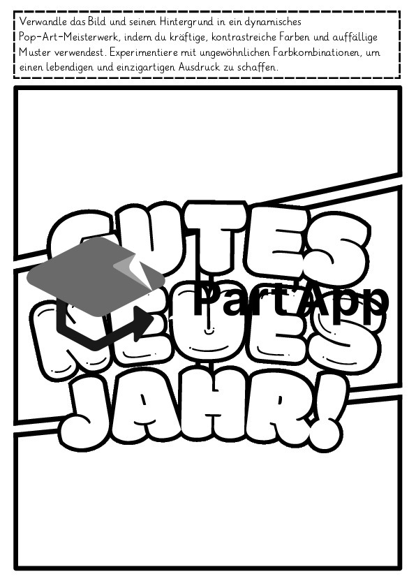 Neujahr Pop Art Grusskarte 2026_7