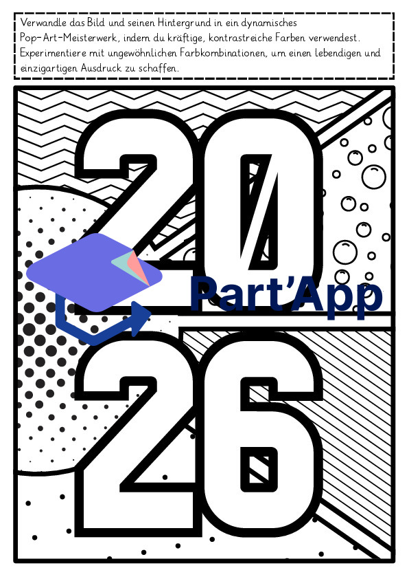Neujahr Pop Art Grusskarte 2026_8