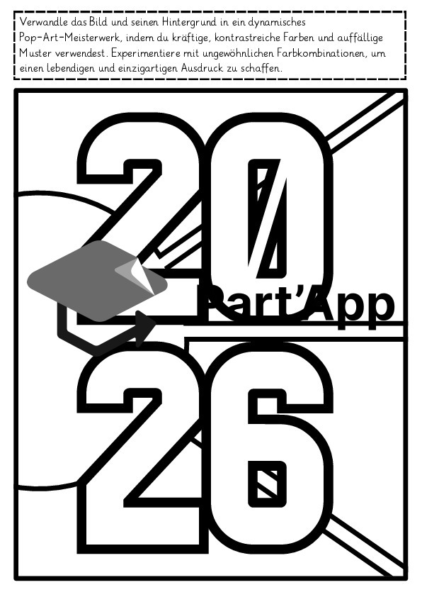 Neujahr Pop Art Grusskarte 2026_9