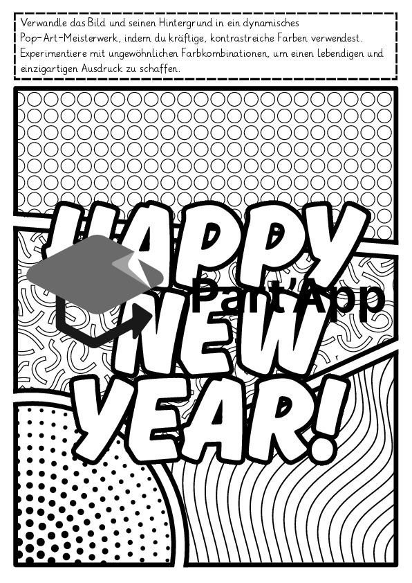 Neujahr Pop Art Grusskarte 2026_10