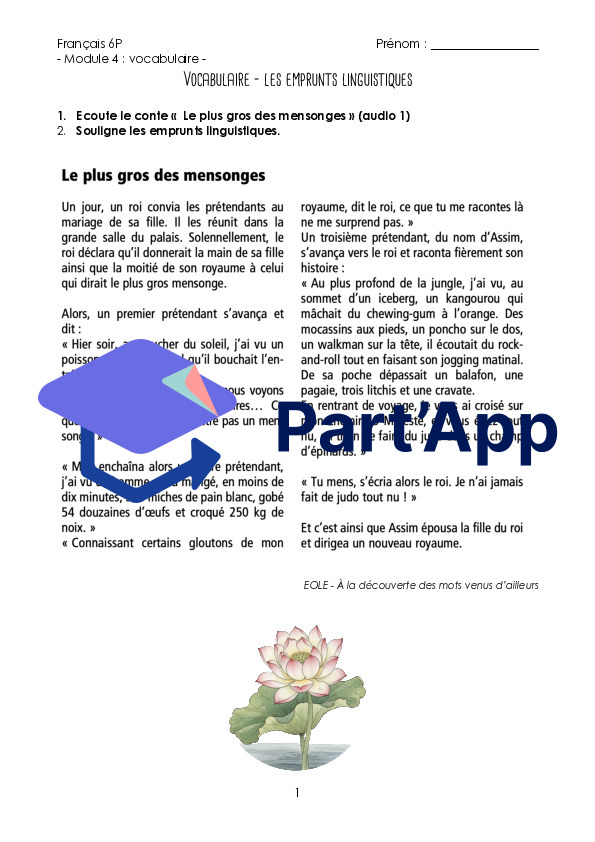 Module 4 - 6P : vocabulaire - emprunts linguistiques_3