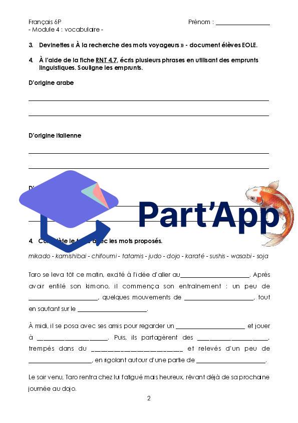 Module 4 - 6P : vocabulaire - emprunts linguistiques_4