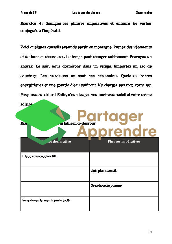 Les types de phrase_10