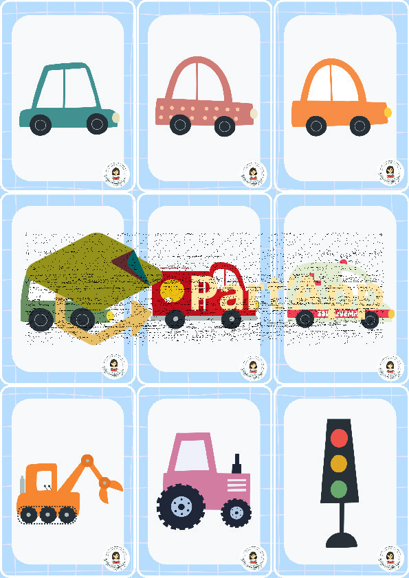 🃏 Jeu du Mistigri – Les véhicules 🚙 🚕 🚑_6
