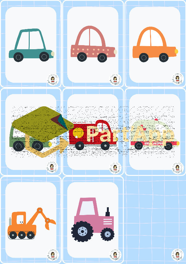 🃏 Jeu du Mistigri – Les véhicules 🚙 🚕 🚑_8