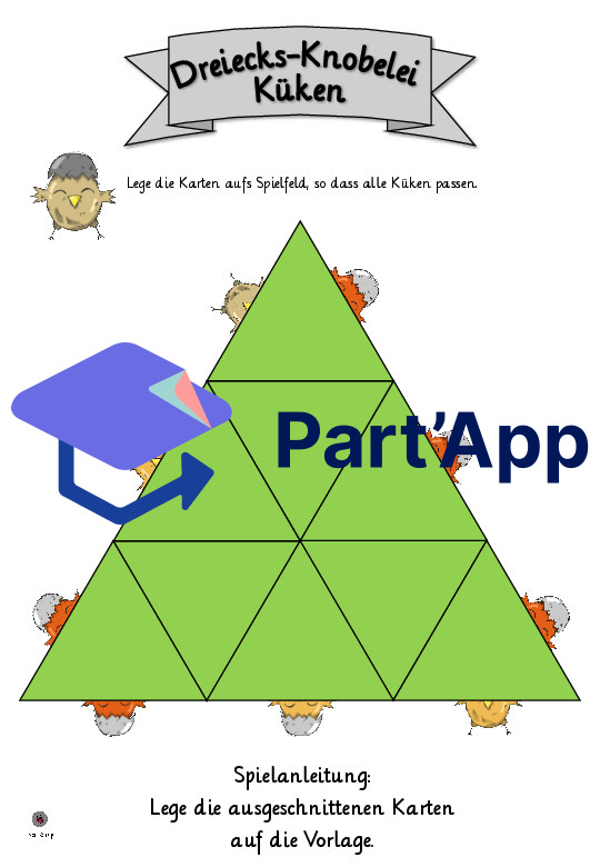 Dreiecks Knobelei Küken - (Denkspiel)_6