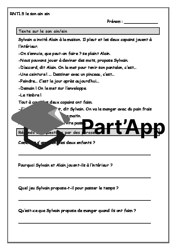 Introduction Le son ain/einDécodage - Encodage temps 6_2