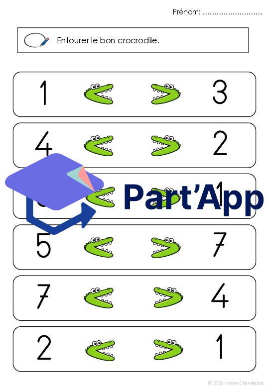 Dossier apprentissage progressif plus grand que, plus petit que, égal 3-4P_5