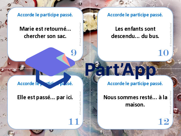 Le participe passé employé avec être - 28 CÀT_4