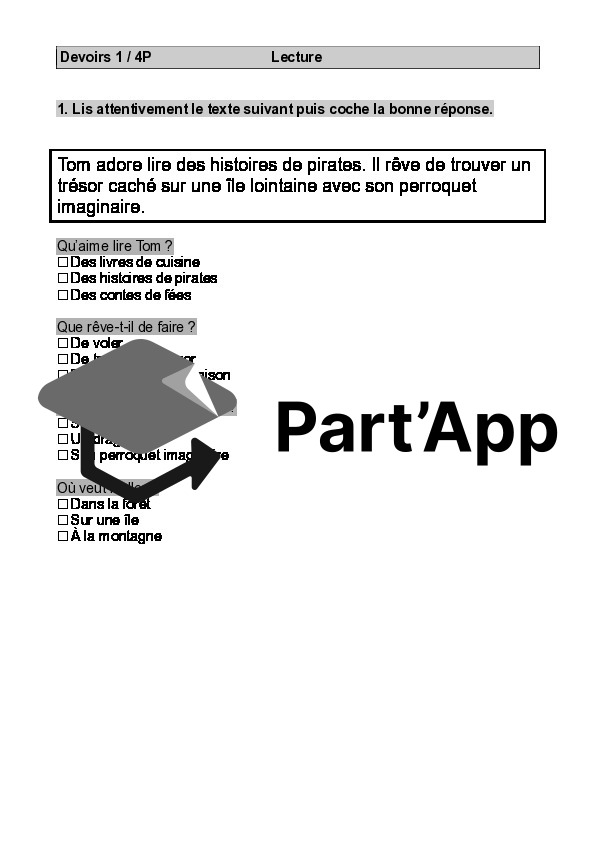 Devoirs 4P / mois 1_2