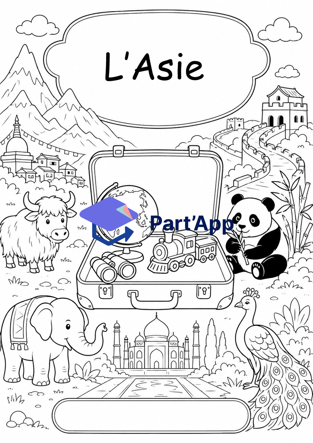 Coloriages sur l'Asie_2