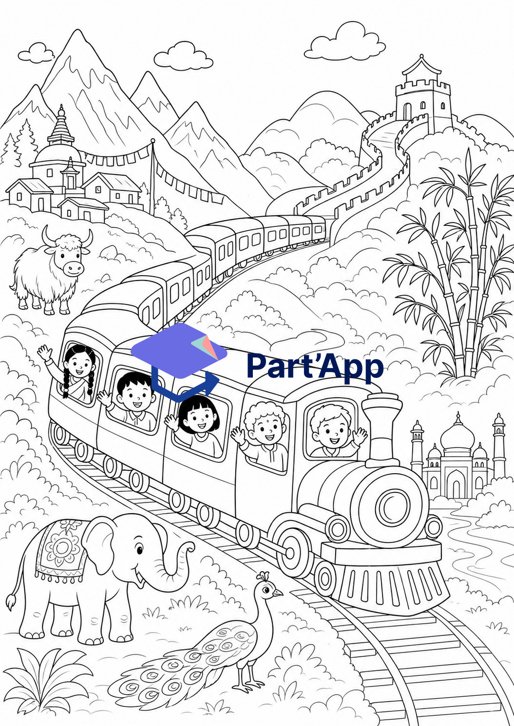 Coloriages sur l'Asie_7
