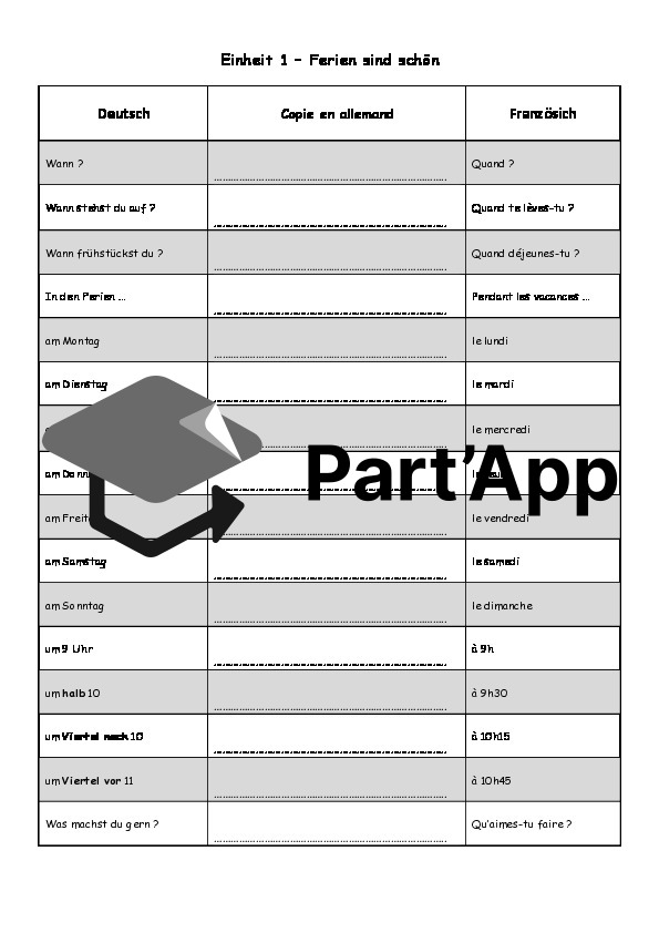 Allemand 8P - Junior 2ème édition - vocabulaire E1 à E12 à copier_2