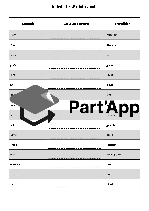 Allemand 8P - Junior 2ème édition - vocabulaire E1 à E12 à copier_6