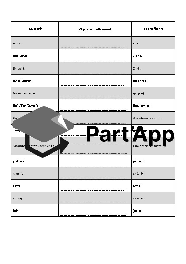 Allemand 8P - Junior 2ème édition - vocabulaire E1 à E12 à copier_7