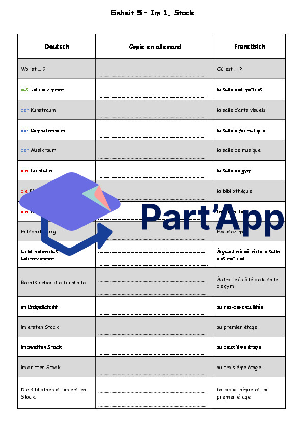 Allemand 8P - Junior 2ème édition - vocabulaire E1 à E12 à copier_10