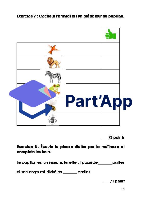 Évaluation papillons - Connaissance de l'environnement_6