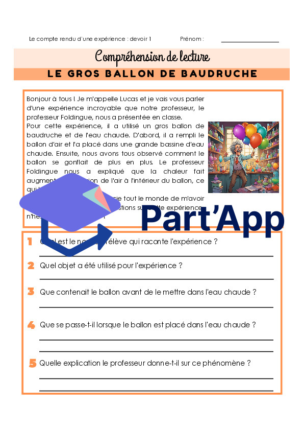 Compréhension de lecture - le compte rendu d'une expérience_2
