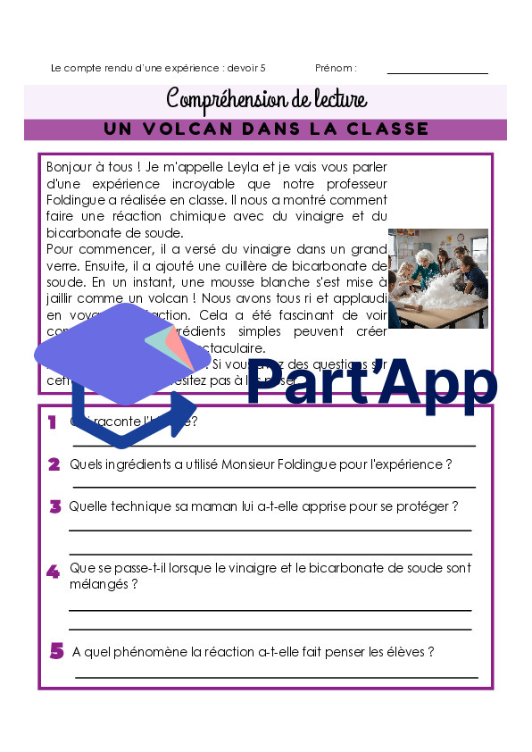 Compréhension de lecture - le compte rendu d'une expérience_6