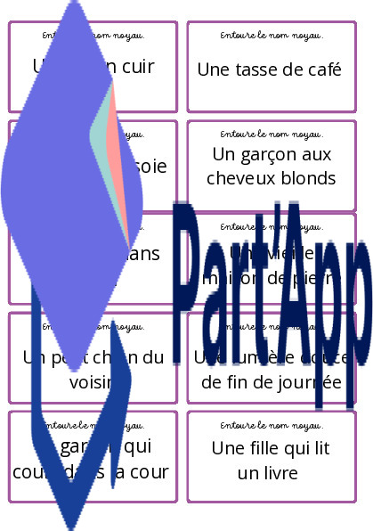 Jeu « entourer le nom noyau » FRA 7P_3