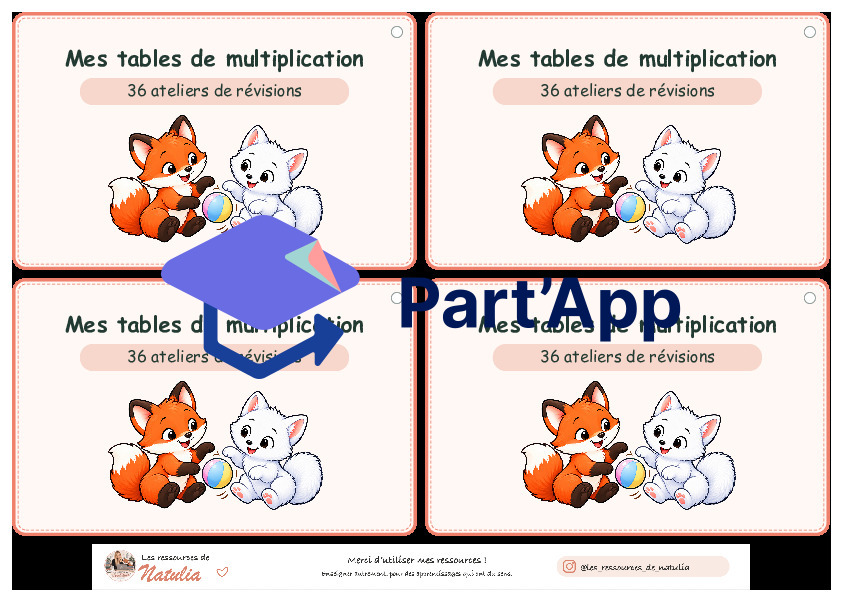 🦊 Tables de multiplication - Ateliers autonomes | 7,50 CHF 🦊_9