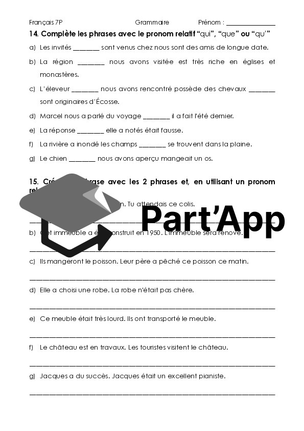 La phrase subordonnée relative_10
