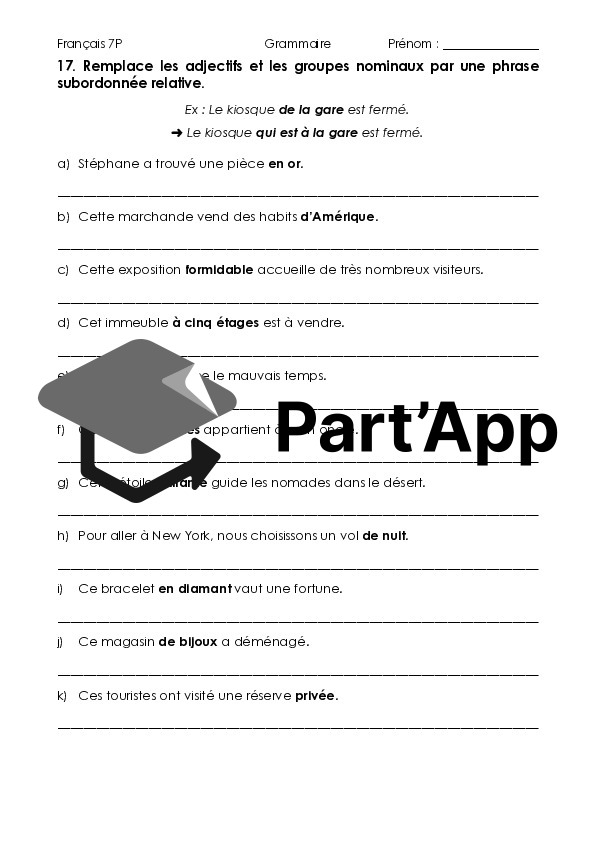 La phrase subordonnée relative_2