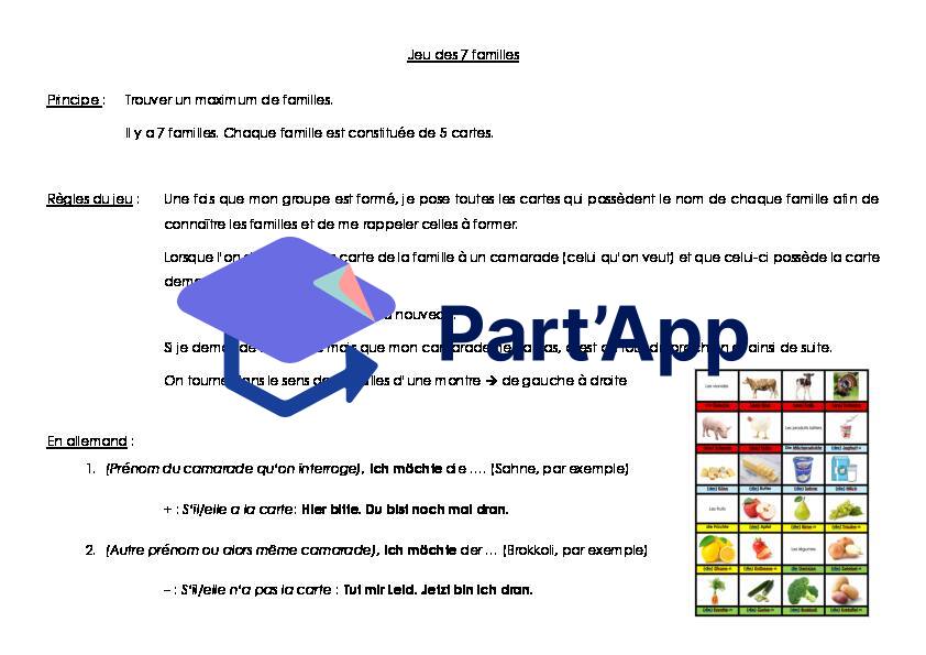 Jeu des 7 familles - Allemand 5P - Aliments_2