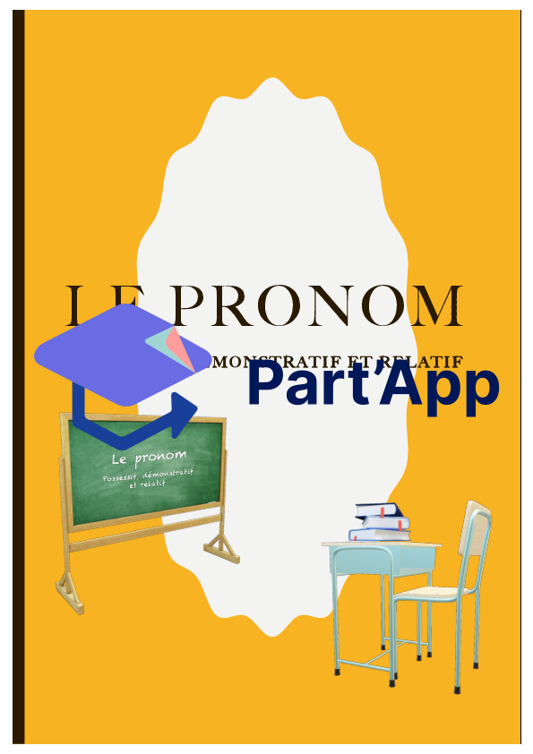 Pronom possessif, démonstratif et relatif_2