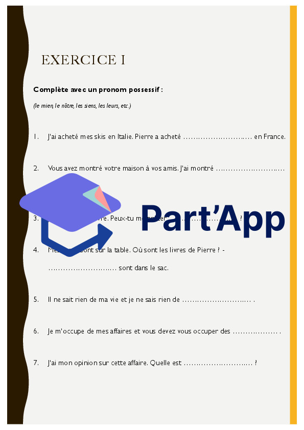 Pronom possessif, démonstratif et relatif_5